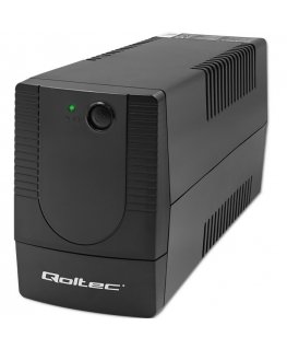 Qoltec 53772 источник бесперебойного питания Интерактивная 0,65 kVA 360 W 1 розетка(и)