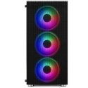 1St Cool 1stCOOL korpusas RAINBOW 4, vidutinio izmēra torņa, AU, USB 3.0, 4x 120 mm RGB ventilatori, melns