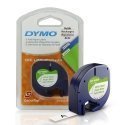 DYMO LetraTag PaberLint 12mm x 4m / must valgel (S0721500 / S0721510) – 10 tk.