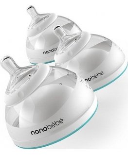 Nanobebe Feeding bottle / food storage 150 ml 3 pcs - turquoise