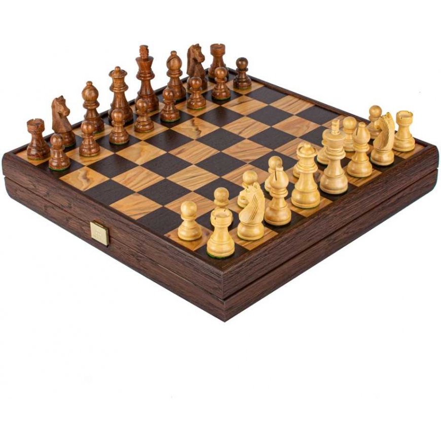 Shakkisetti - Manopoulos Alvamedian Puu 35x35cm Staunton Figuurit 7.6cm Kuningas – 2