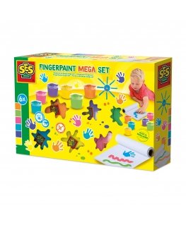SES Creative Fingerpaint mega set vesiliukoinen sormiväri Multi