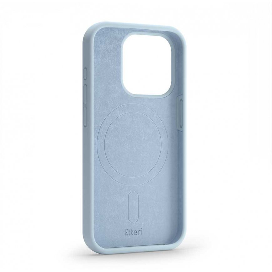 Dėklas Telforceone Etteri Silicone Mag Apple iPhone 15 Pro 6,1" žydros spalvos – 4