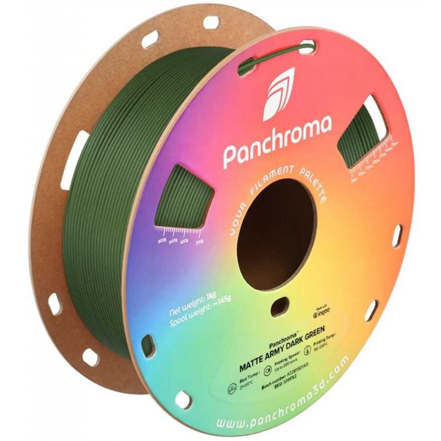 Polymaker Panchroma PLA MATTE Armija 1.75mm 1kg - Armijas Tumši Zaļš – 5