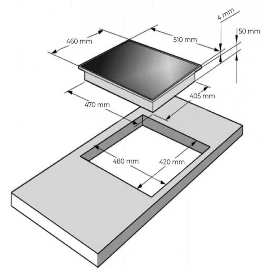 Freggia HCI43W/1 countertop – 2