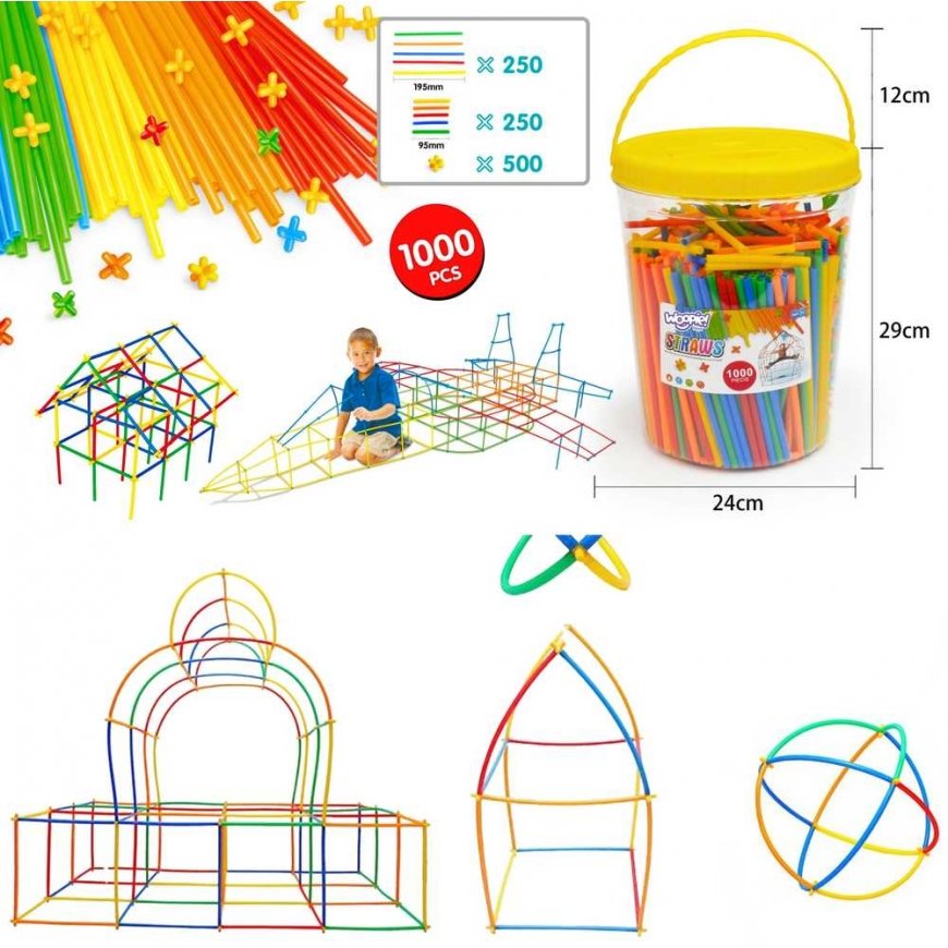 WOOPIE building block straws, 1000 pcs. – 5
