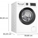 Skalbimo mašina Bosch WGG254FPSN, 10 kg, I-Dos. Skalbimo mašina Bosch WGG254FPSN, 10 kg, I-Dos.
