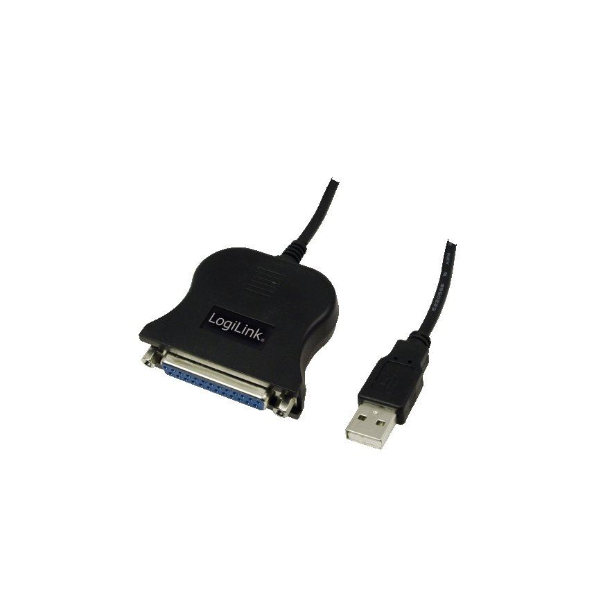 LogiLink UA0054A paralleelkaabel Must 1,8 m