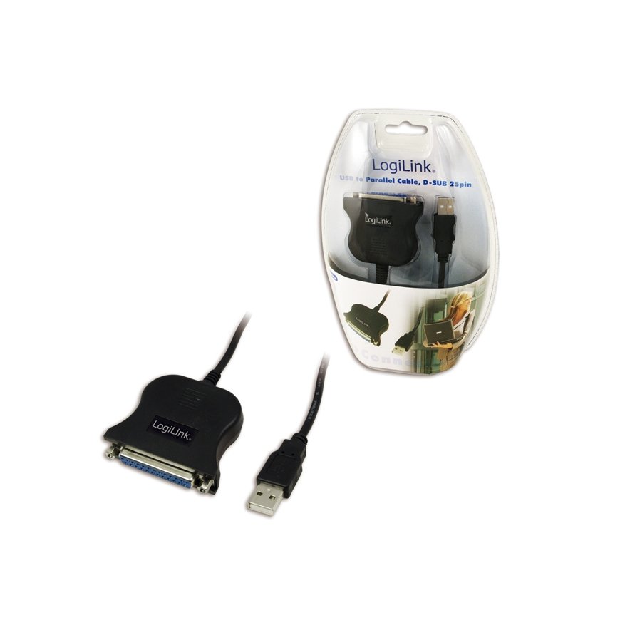 LogiLink UA0054A параллельный кабель Черный 1,8 m – 2