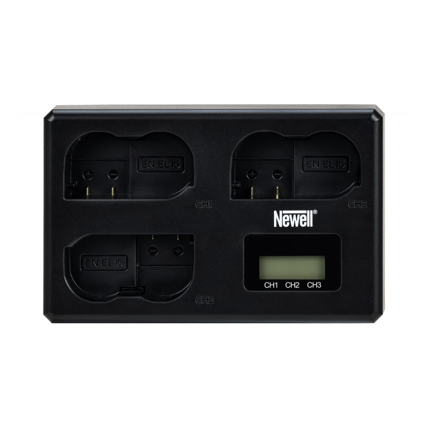 Newell TT-USB-C trīskanālu lādētājs EN-EL15 Nikon kamerām – 3