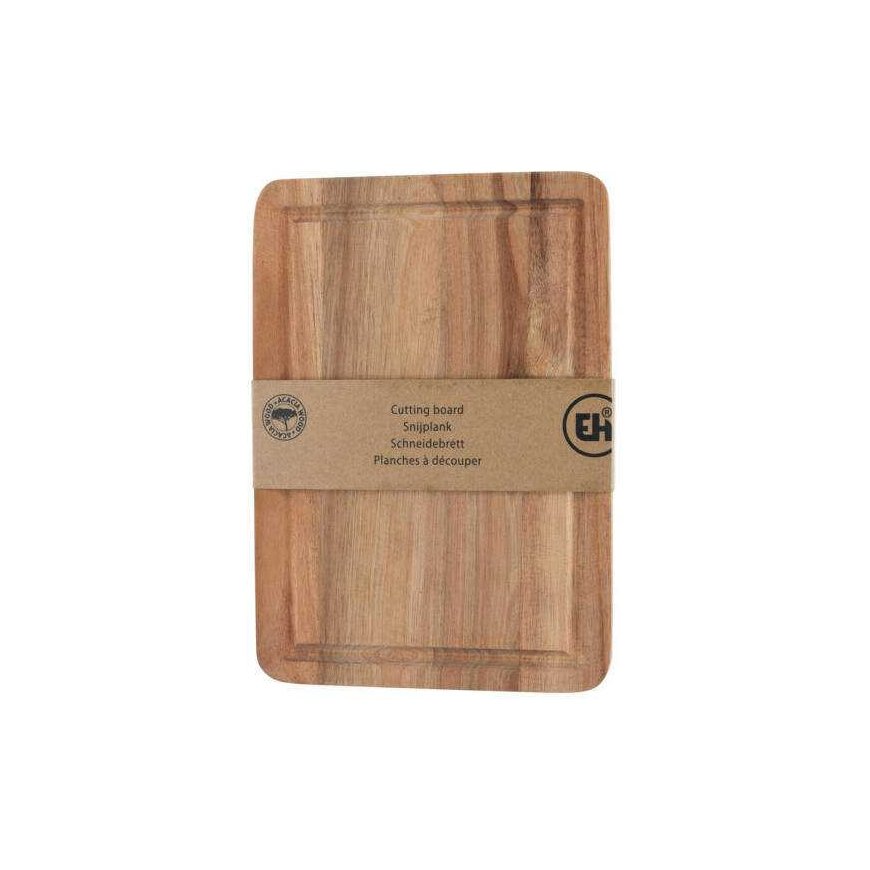 Excellent Houseware Wooden Cutting Board action WOOD, 20 x 28.2 x 1.6 cm