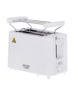 Adler AD 3223 toaster 6 2 slice(s) 750 W White