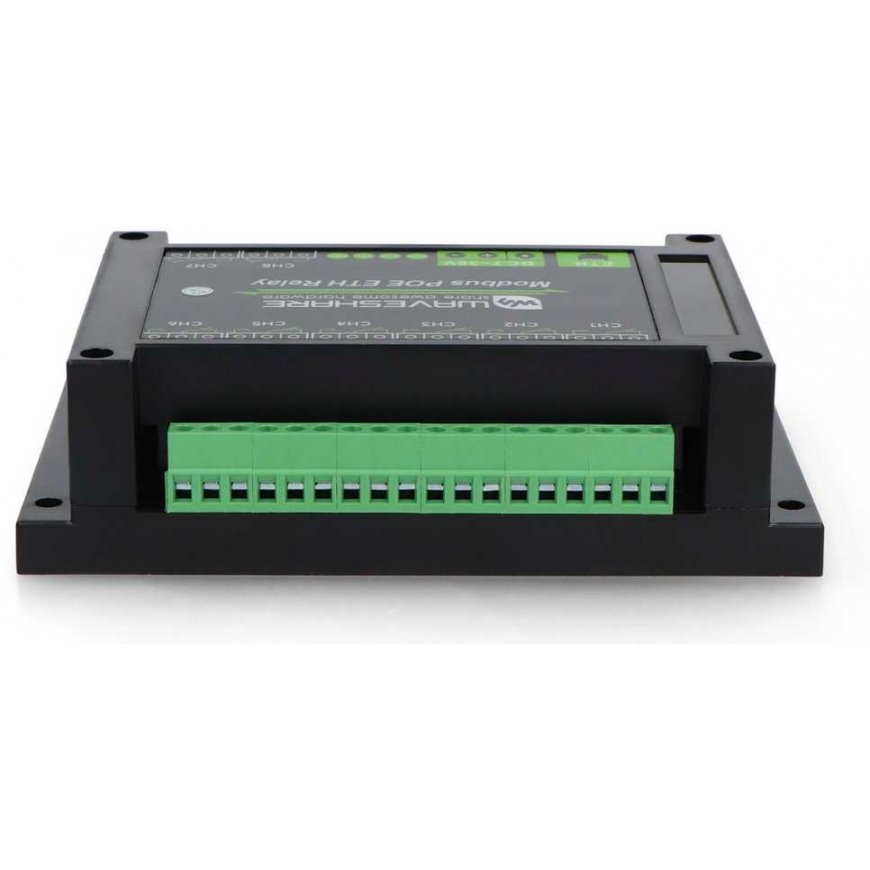8 kanaliga releemoodul optoisolatsiooniga - 10A/250VAC/30VDC kontaktid - 7V-36V rull - Modbus PoE - Waveshare 24964 – 5