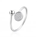 Brilio Silver Brilio Silver Sparkling gold-plated ring with clear zirconia RI059Y