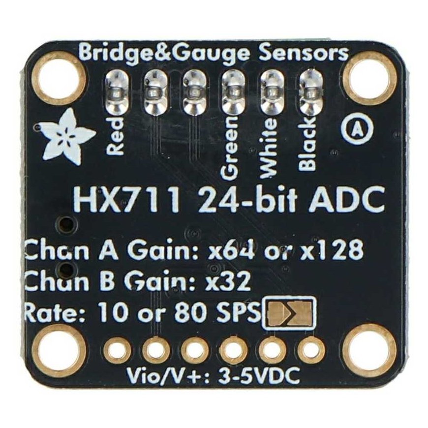 Module with 24-bit ADC converter for strain gauge – HX711 – Adafruit 5974 – 2