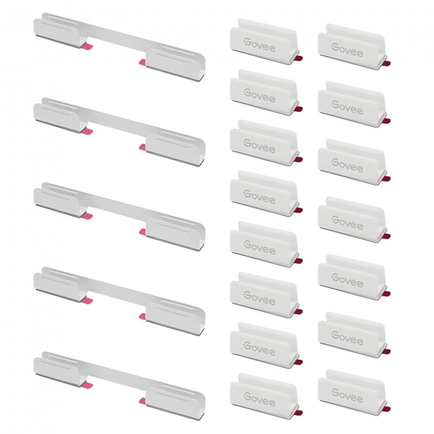 Govee Neon Rope Light 2 Extra Brackets and Clips (15+5pcs)