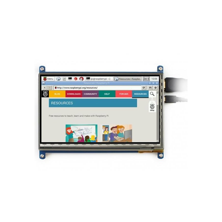 Waveshare Talpini touch-sensitive screen for Raspberry Pi microcomputer - LCD TFT 7 – 3