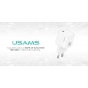 Sienas lādētājs USAMS JO sērija CC262 30W USB-C + 1m USB-C|Lightnin Sienas lādētājs USAMS JO sērija CC262 30W USB-C + 1m USB-C|Lightnin