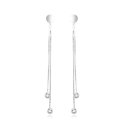 Beneto Modern silver chain earrings AGUP1864 Beneto Modern silver chain earrings AGUP1864