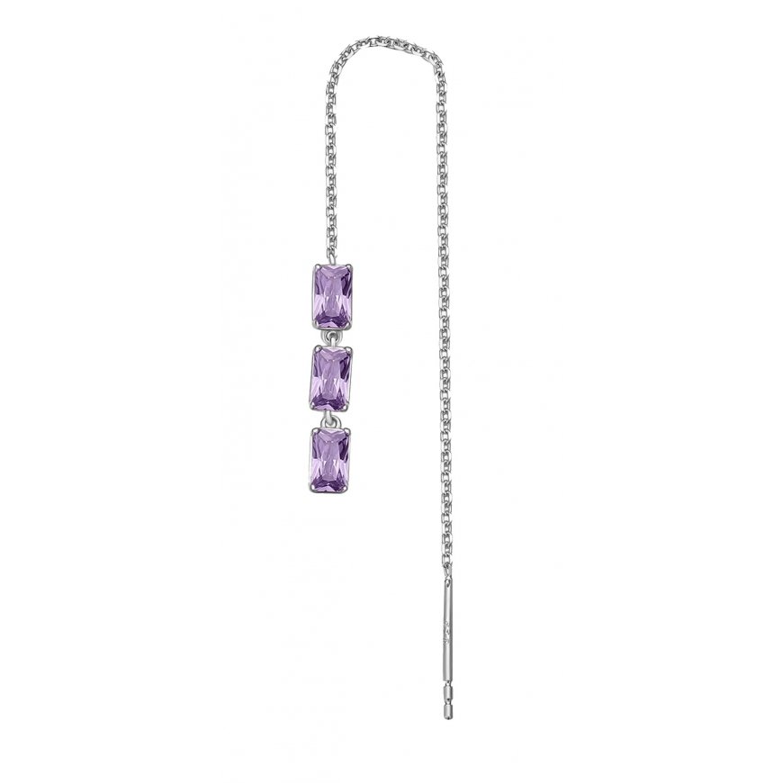 Beneto Modern silver chain earrings AGUP1864 – 2