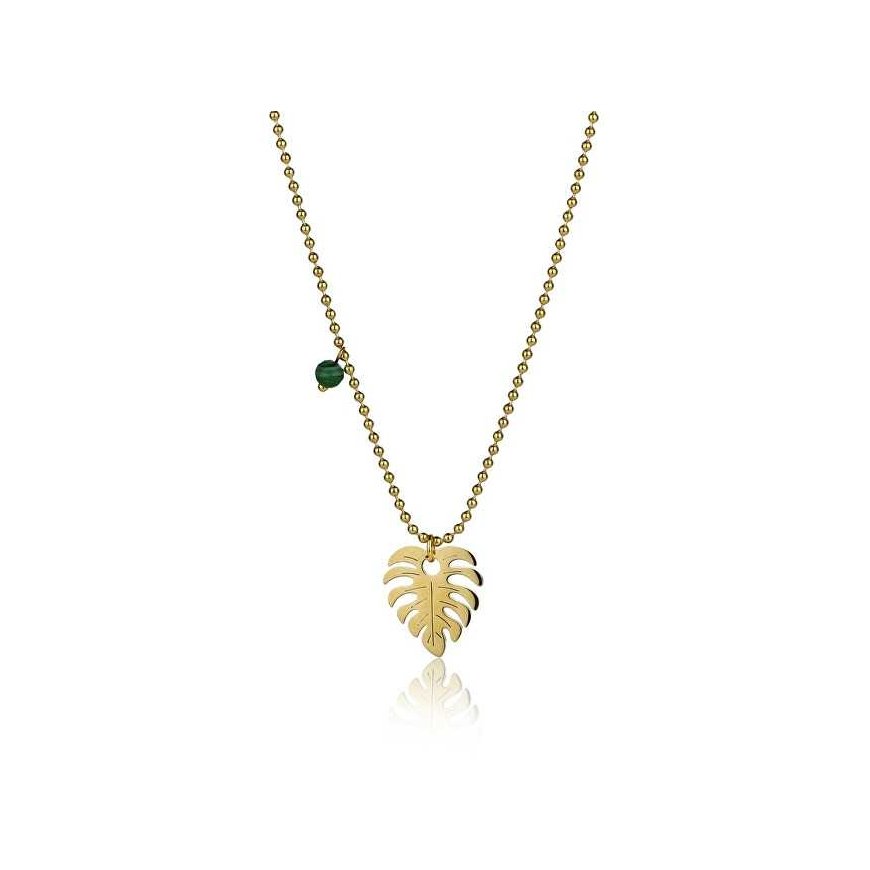 Emily Westwood Original gold-plated pendant Leaf Katherine EWN23043G
