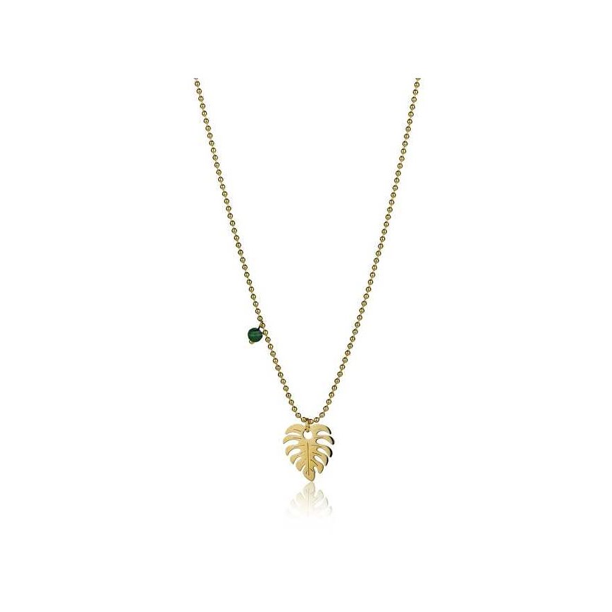 Emily Westwood Original gold-plated pendant Leaf Katherine EWN23043G – 2