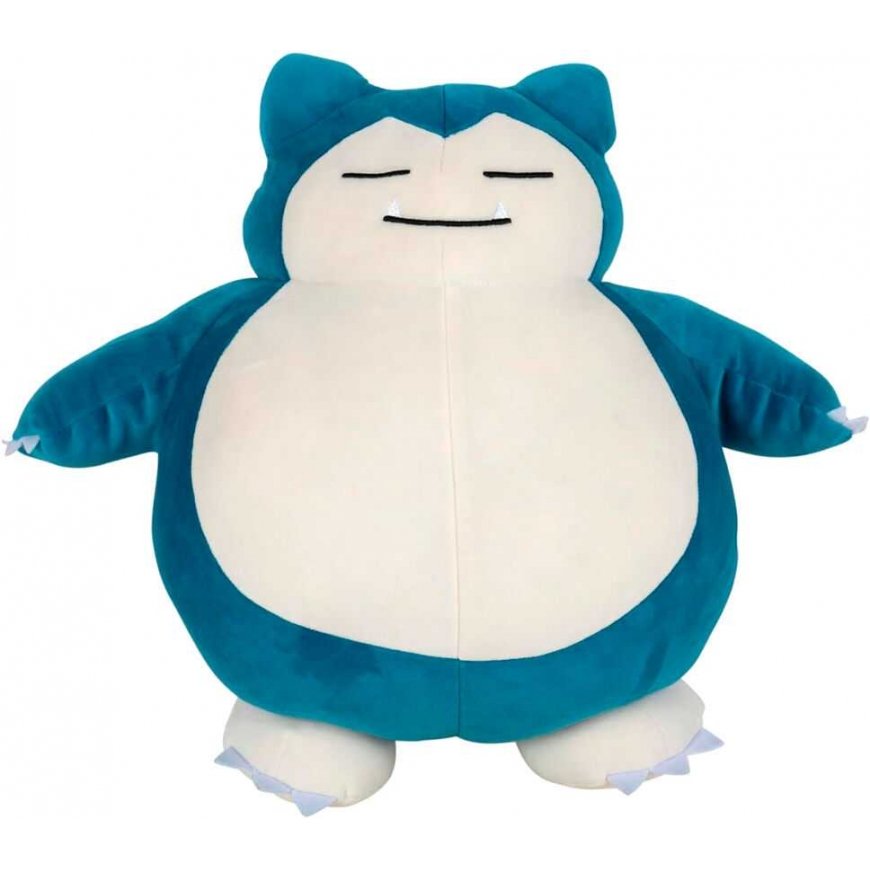 Jazwares Pokemon Snorlax Miegantis, Pliušas, 45 cm – 3
