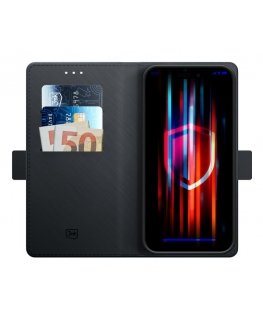 3MK Wallet Case pro Apple iPhone 14 Plus mobiiltelefoni ümbris 17 cm (6.7") Rahakotiümbris Must