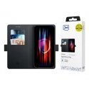 3MK Wallet Case pro Apple iPhone 14 Plus mobiiltelefoni ümbris 17 cm (6.7") Rahakotiümbris Must