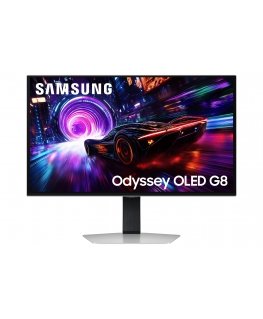 Samsung G81SF PC lamekuvar 68,6 cm (27") 3840 x 2160 pikslit 4K Ultra HD OLED-ekraan Hõbe