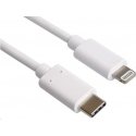 PREMIUMCORD Apple Lightning – USB-C™ MFi USB uzlādes un datu kabelis, paredzēts Apple iPhone/iPad, 1m