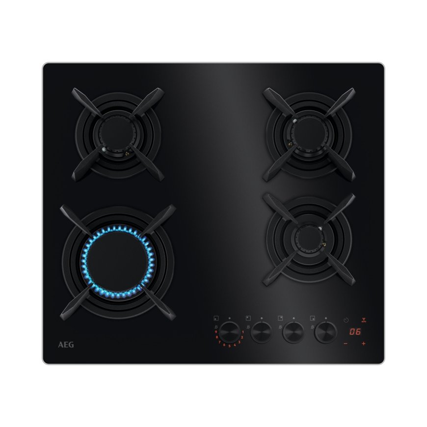 AEG HKB64453NB Melns Iebūvēts 59 cm