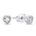 Brilio Silver Brilio Silver Delicate silver earrings with zircon hearts EA599W Brilio Silver Brilio Silver Delicate silver earrings with zircon hearts EA599W