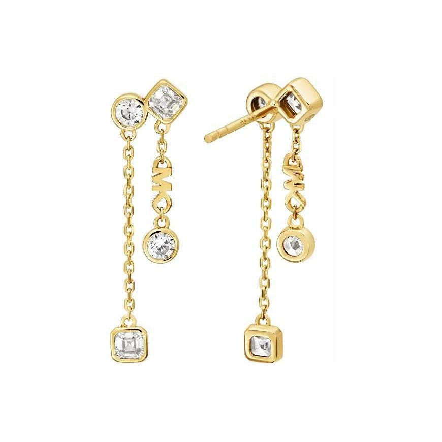 Michael Kors Prabangīgi zeltīti auskari ar cirkoniem Premium MKC1773710 – 2