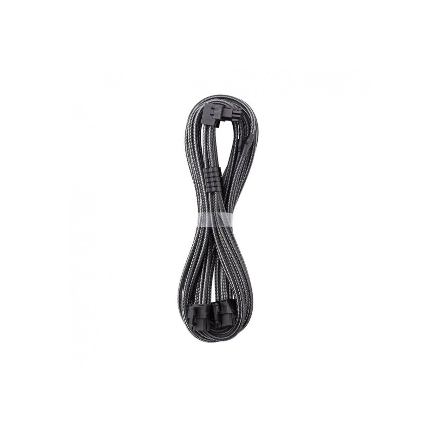 CableMod C-Series Pro Connection Cable - Variant A, 90°, 16-Pin to 2x 8-Pin PCIe, carbon
