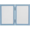 Photo frame Odcisk bobasa - double frame with clay - blue