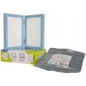 Photo frame Odcisk bobasa - double frame with clay - blue