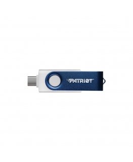Patriot Memory 64GB Xporter X550 USB flash drive Dual USB A+C (PS64GX550AAD) White, Blue