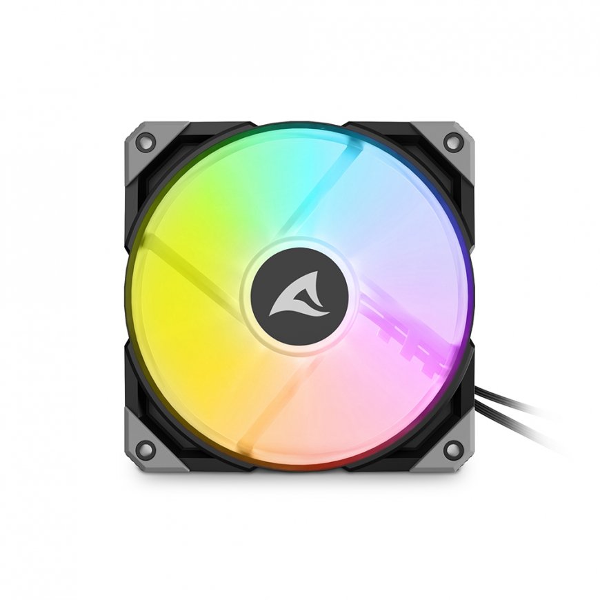 Sharkoon F50 Kompiuterio korpusui Ventiliatorius 12 cm Juoda, Pilka – 3