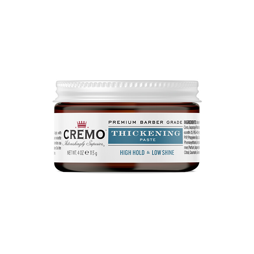 Cremo Strong Hold and Low Shine Thickening Paste – Hair Styling Paste – 113.0 g – 2