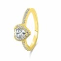Brilio Silver Romantic gold-plated ring Heart RI047Y Brilio Silver Romantic gold-plated ring Heart RI047Y