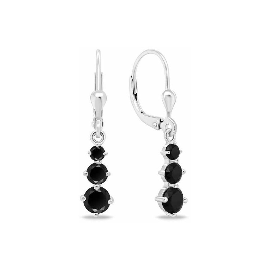 Brilio Silver Matching silver earrings with zircons EA656WBC