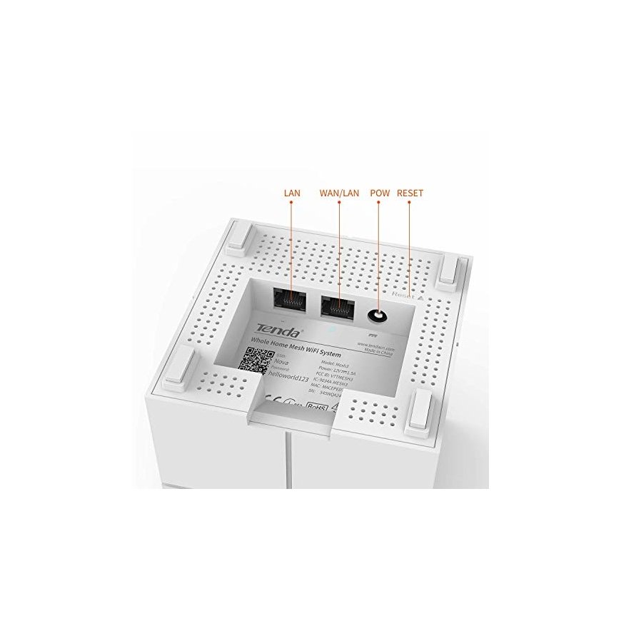 Tenda Nova MW6 Dual-band (2.4 GHz / 5 GHz) Wi-Fi 5 (802.11ac) White 2 – 2