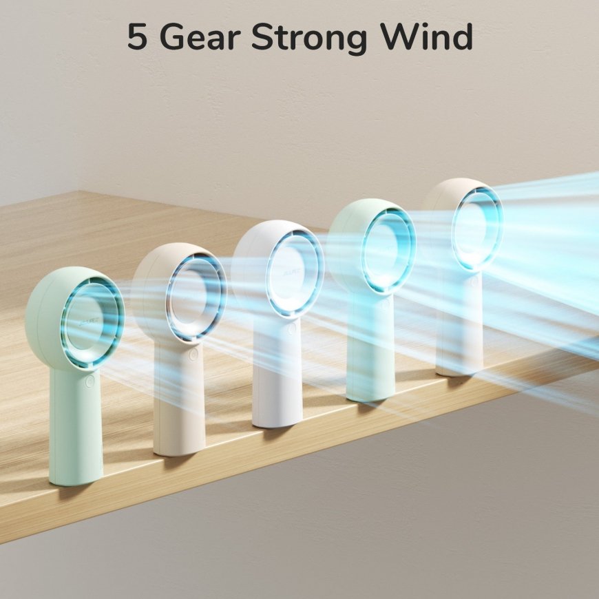 JisuLife Life5 Plus Brūns Rokas ventilators – 5