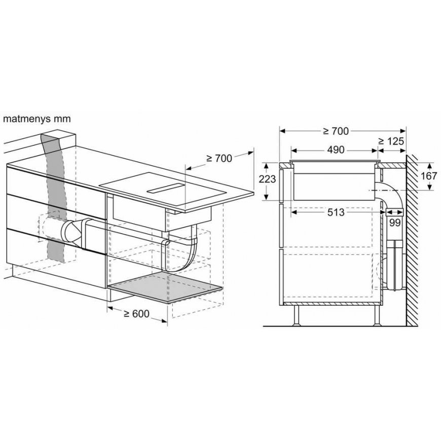 Iebūvēta indukcijas plīts ar integrētu nosūcēju Neff V57YHQ4C0 (bez rāmja) – 4