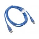 Lanberg CA-US3E-10CC-0018-B USB-kaapeli 1,8 m USB A Sininen