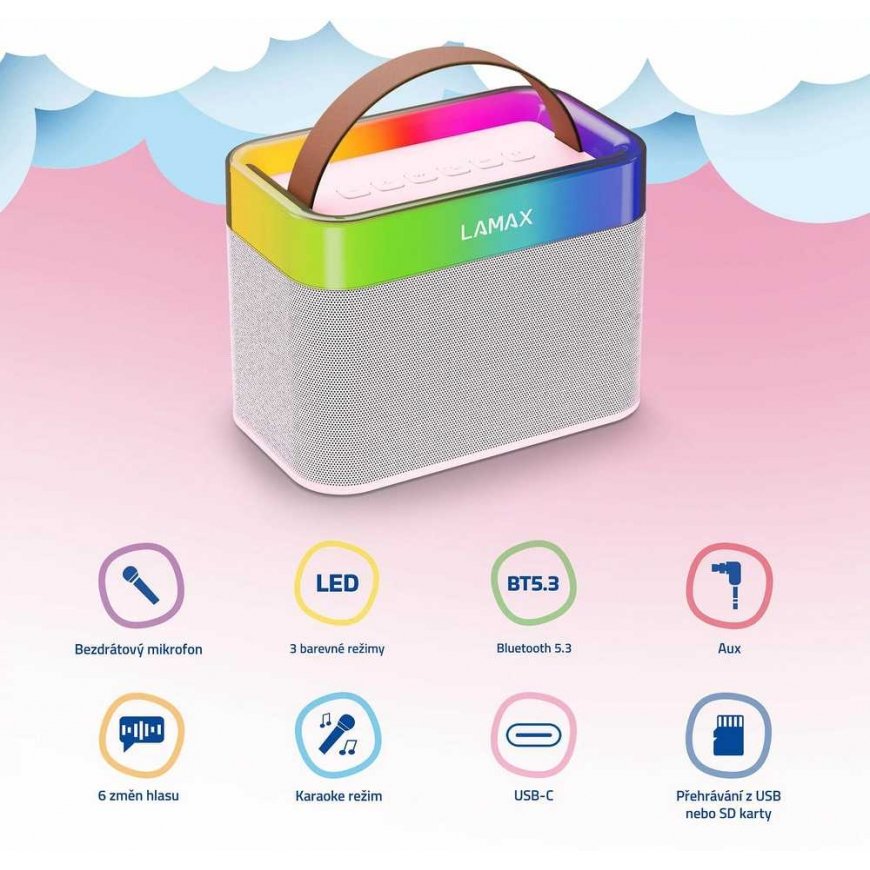 LAMAX KaraokeKid1 Pink – 3