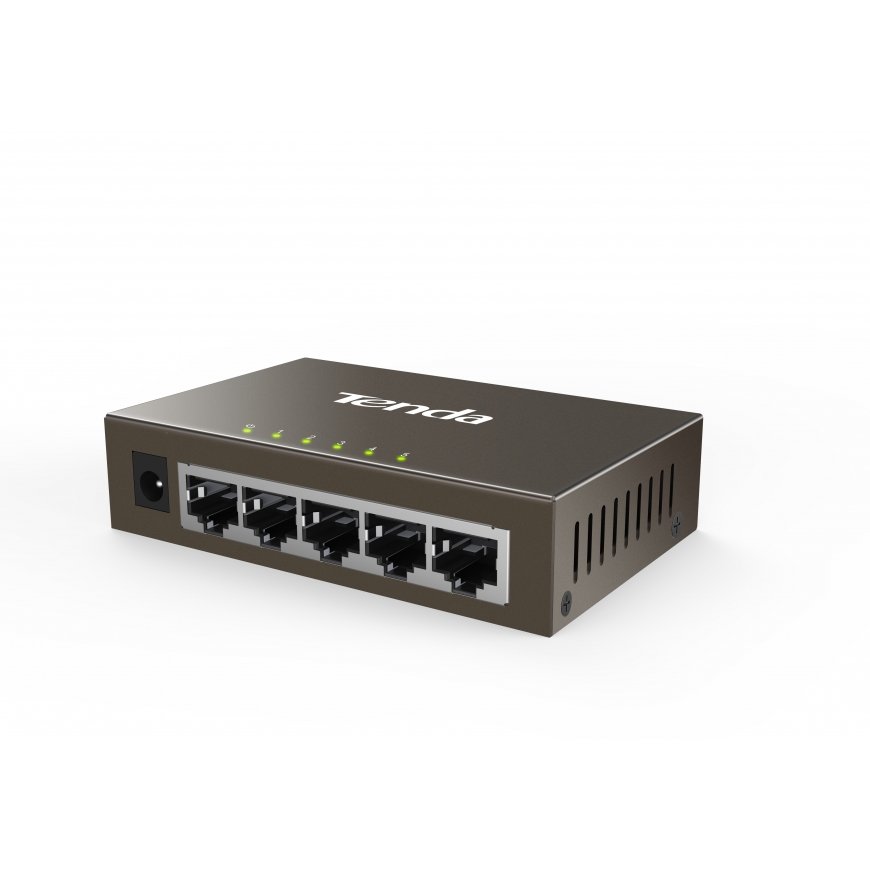 Tenda TEG1005D verkkokytkin Hallitsematon Gigabit Ethernet (10/100/1000) Harmaa