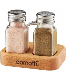 Квадратный набор специй DOMOTTI Temis с держателем для салфеток