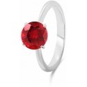 Brilio Silver Delicate hõbedane sõrmus punase zirkoni RI057WR Brilio Silver Delicate hõbedane sõrmus punase zirkoni RI057WR